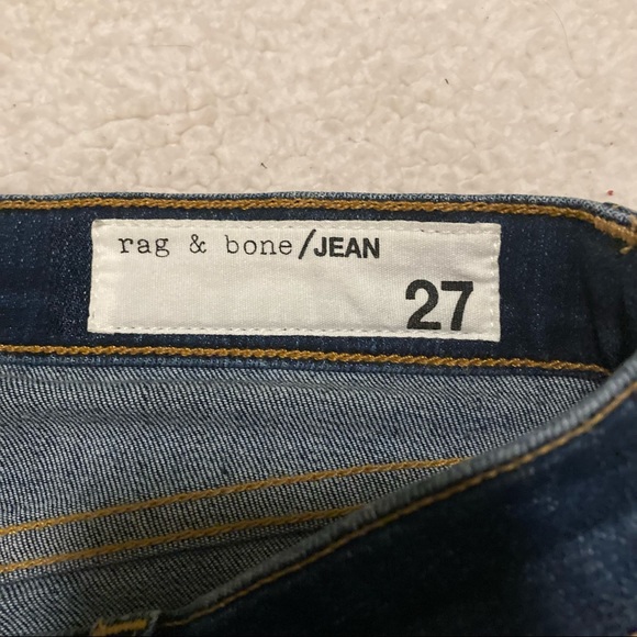 Rag & Bone Stevie ankle tie Capri dark blue jeans - Picture 11 of 13